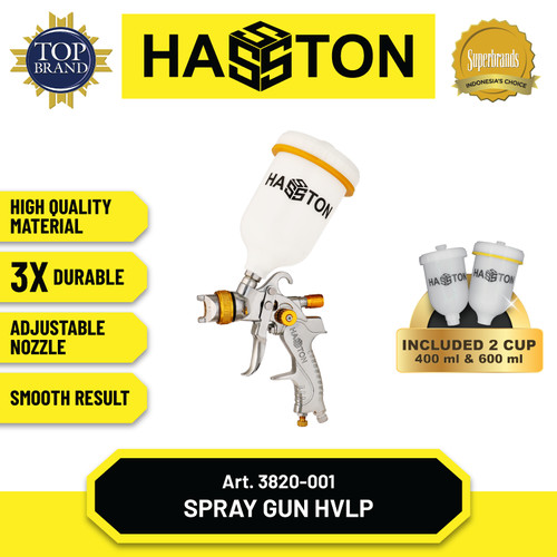 [EZM.1190127] Hasston Spray Gun HVLP / Alat Semprot Cat HVLP (3820-001)