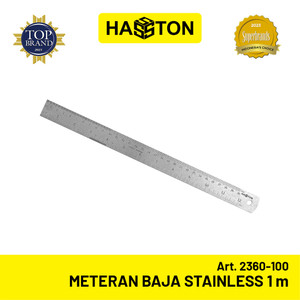 [EZM.1190623] Hasston Meteran Baja Stainless 1m x 1.2mm / Penggaris Baja (2360-100)