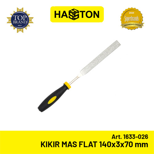 [EZM.1190626] Hasston Kikir Emas Diamond Permata Flat 140x3x70 mm (1633-026)