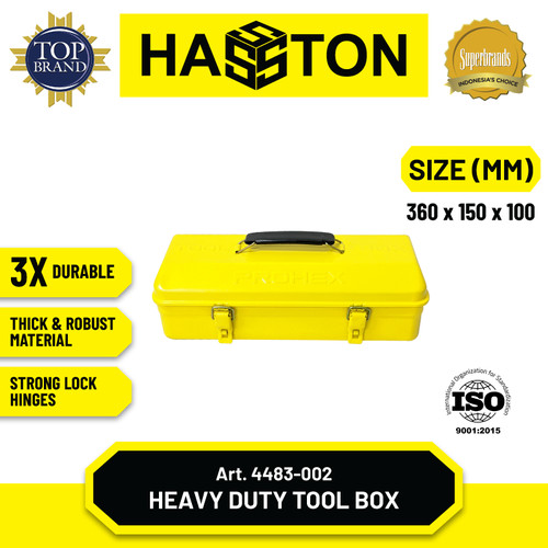 [EZM.1190131] Hasston Tool Box / Kotak Perkakas Kaleng / Tool Box Besi (4483-002)
