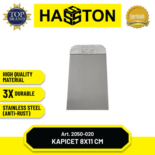 [EZM.1190134] Hasston Kapicet 10 x 11 cm / Kape Stainless Steel / Scrapper(2050-030)