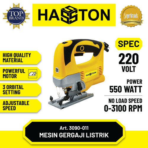 [EZM.1190135] Hasston Mesin Gergaji Listrik 650 Watt / Jig Saw (3090-011)