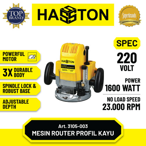 [EZM.1190137] Hasston Mesin Router Kayu / Mesin Profit Kayu (3105-003)