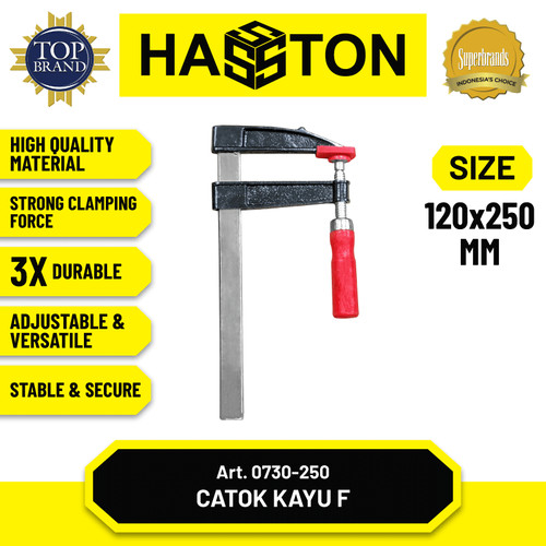 [EZM.1190139] Hasston Catok Kayu F / Catok Penjepit Kayu / F-Clamp Klem F (0730)