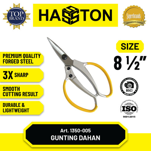 [EZM.1190145] Hasston Gunting Dahan 8 1/2" / Gunting Bunga (1350-005)