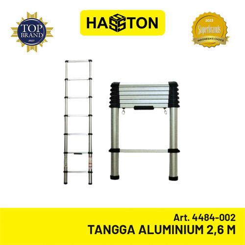 [EZM.1190150] Hasston Tangga Aluminium / Tangga Lipat Teleskopik 2,6m (4484-002)