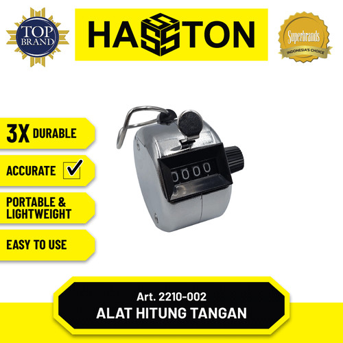 [EZM.1190157] Hasston Alat Hitung Tangan 4 Digit / Hand Tally Counter (2210-002)