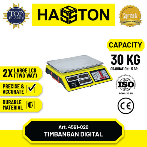 [EZM.1190159] Hasston Timbangan Duduk Digital 30 Kg (4561-020)