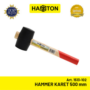 [EZM.1190673] Hasston Hammer Karet Gagang Kayu 50mm / Palu Karet (1513-102)