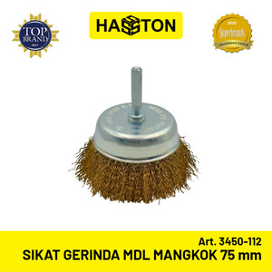 [EZM.1190679] Hasston Sikat Gerinda Model Mangkok 75mm / Sikat Kawat (3450-112)