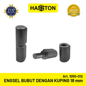 [EZM.1190689] Hasston Engsel Bubut 18mm + Kuping / Engsel Pagar Besi (1050-012)