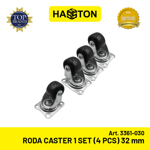 [EZM.1190702] Hasston Roda Gepeng 32mm 1Set / Roda Kastor / Caster Wheel (3361-030)