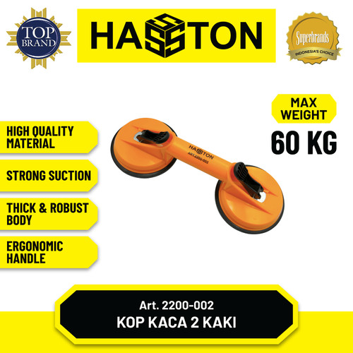 [EZM.1190183] Hasston Kop Kaca Body Besi 3 Kaki / Glass Suction (2200-008)