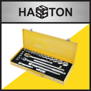 [EZM.1190186] Hasston Kunci Socket 25pcs Chrome / Kunci Sok Set / Kunci Shock (1730)