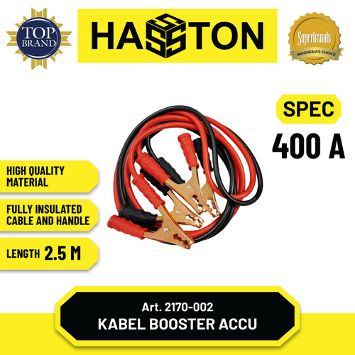 [EZM.1190190] Hasston Kabel Jumper Aki Mobil 200A / Cable Accu (2170-002)
