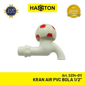 [EZM.1190724] Hasston Kran Air PVC Kepala Bola 1/2'' / Keran Plastik (2234-011)