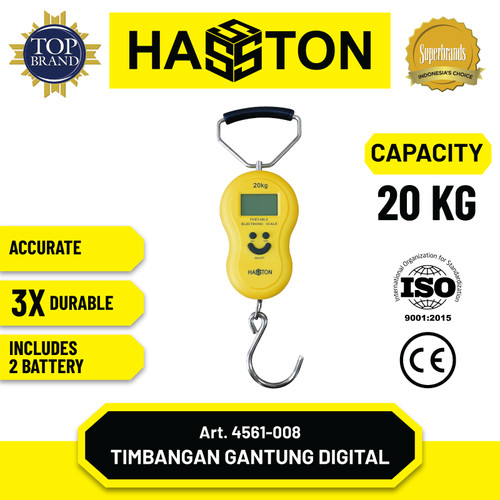 [EZM.1190192] Hasston Timbangan Gantung Digital 40 Kg (4561-009)