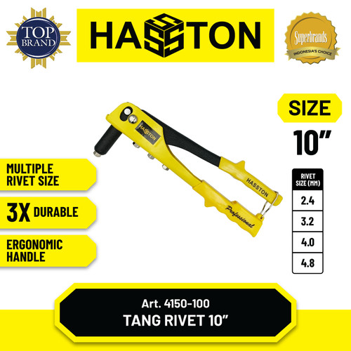 [EZM.1190203] Hasston Tang Rivet Profesional 10" / Hand Riveter (4150-100)