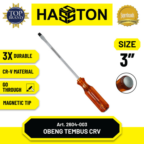 [EZM.1190217] Hasston Obeng Ketok Tembus CRV Whisky / Go - Thru Screwdriver (2604)