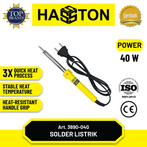 [EZM.1190245] Hasston Solder Listrik Handle Plastik / Soldering Iron (3890)