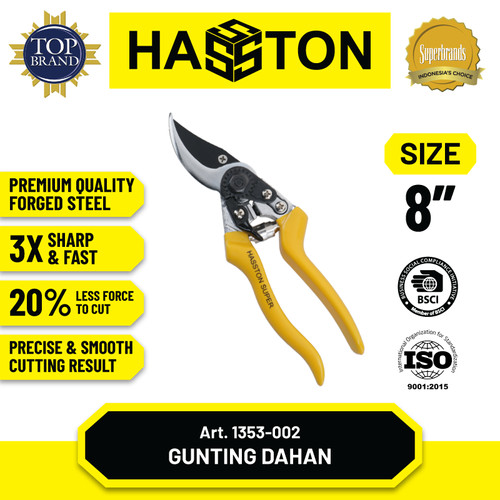 [EZM.1190255] Hasston Gunting Bunga 8 1/2" / Gunting Tanaman (1353-002)