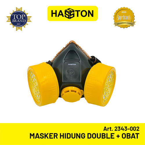 [EZM.1190898] Hasston Masker Hidung Double + Obat / Chemical Respirator (2343-002)