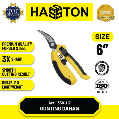 [EZM.1190307] Hasston Gunting Bunga Lengkung 6" (1350-117)