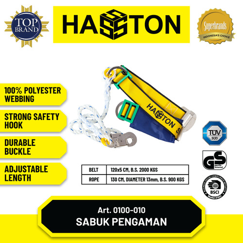 [EZM.1190316] Hasston Sabuk Pengaman Kuning 120cm / Safety Belt (0100-010)