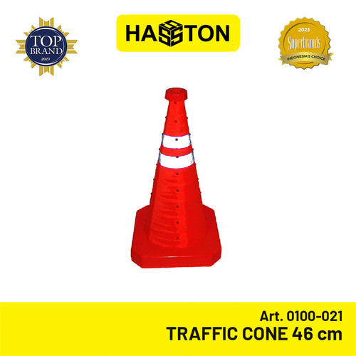 [EZM.1190318] Hasston Traffic Cone Orange 46cm / Kerucut Lalu Lintas (0100-021)
