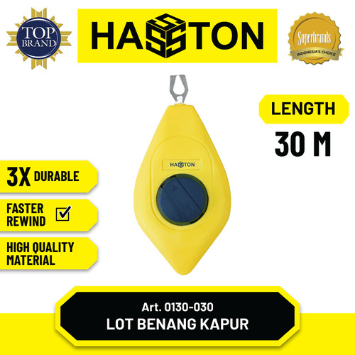 [EZM.1190319] Hasston Penggaris Benang / Chalk Line 30m (0130-030)