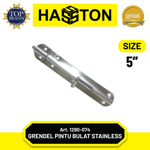 [EZM.1190342] Hasston Grendel Pintu Bulat Full Stainless 8" (1290-076)