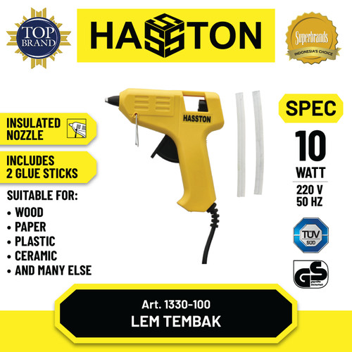 [EZM.1190343] Hasston Alat Lem Tembak Listrik 80W / Hot Melt Glue Gun (1330-800)