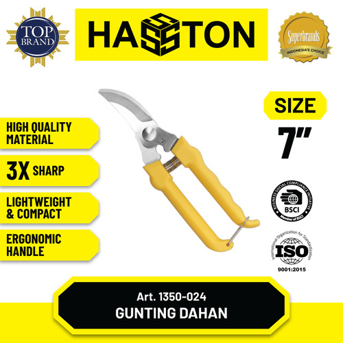 [EZM.1190346] Hasston Gunting Bunga Stainless Steel / Gunting Dahan (1350-024)