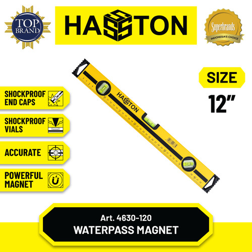 [EZM.1190354] Hasston Waterpass Magnit Aluminium / Adjustable Level (4630)