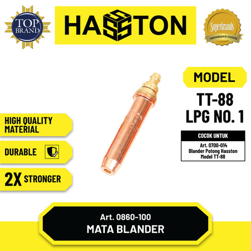 [EZM.1191033] Hasston Cutting Nozzle TT-88 No. 1 (LPG) / Mata Nozzle (0860-100)