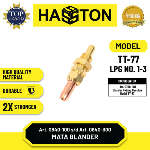 [EZM.1190360] Hasston Cutting Nozzle TT-99 No. 1 (LPG) / Mata Nozzle (0862-100)