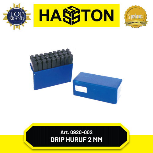 [EZM.1190363] Hasston Drip Huruf 2mm / Letter Punch (0920-002)