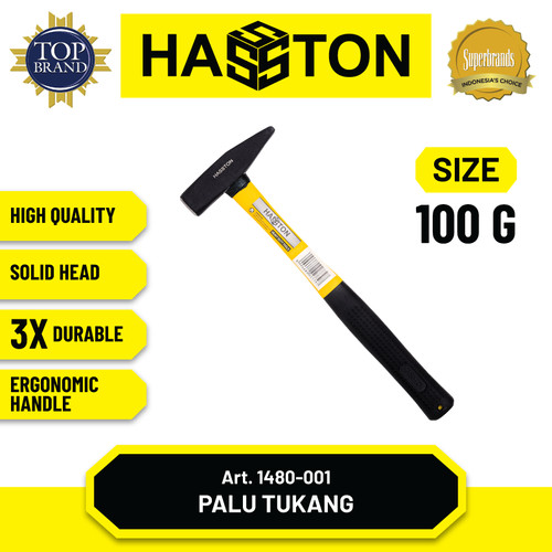 [EZM.1190367] Hasston Hammer Tukang Gg. Fiber / Palu Kaca (1480)