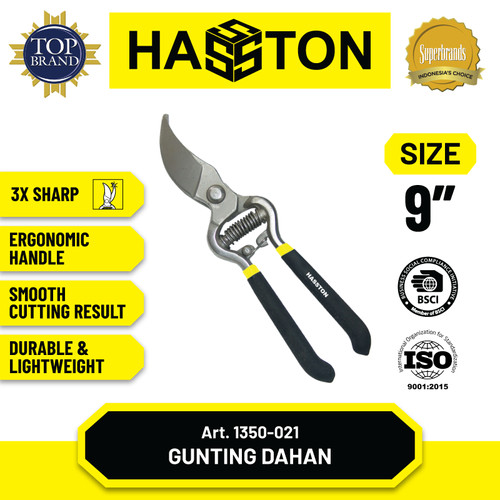 [EZM.1190377] Hasston Gunting Dahan 9" / Gunting Bunga (1350-021)