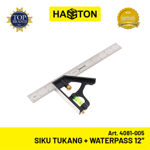 [EZM.1191059] Hasston Siku Tukang 12" + Waterpass (4081-005)
