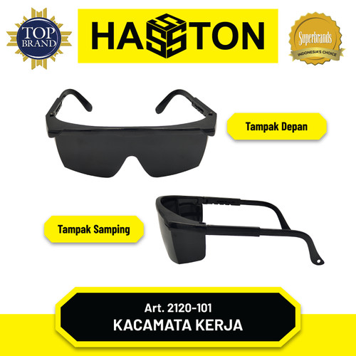 [EZM.1190387] Hasston Kaca Mata Kerja Bening / Safety Glasses (2120-100)