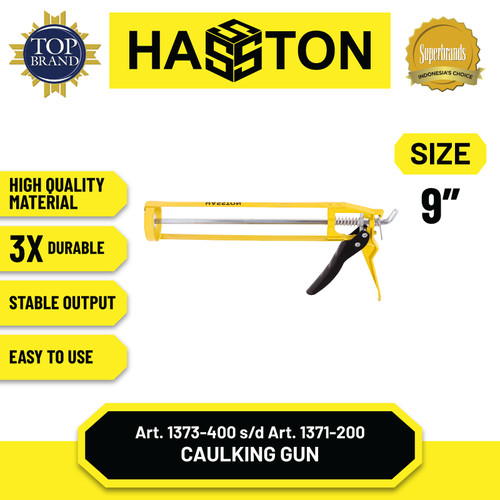 [EZM.1191060] Hasston Caulking Gun 9" / Alat Tembak Lem Silicone (1373-400)