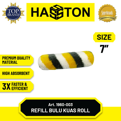 [EZM.1190414] Hasston Refill Bulu Kuas Rol / Bulu Cat Tembok (1960)