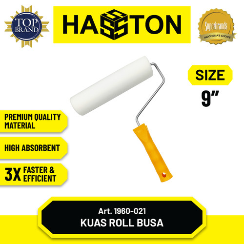[EZM.1190416] Hasston Kuas Rol Sponge 9" / Kuas Roll Busa (1960-021)