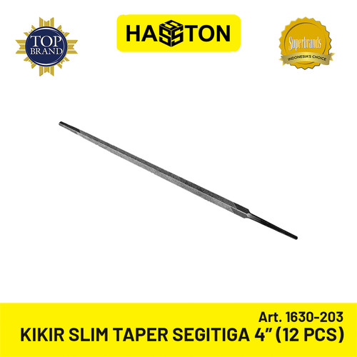 [EZM.1191099] Hasston Kikir Slim Taper 3" Segitiga (12 Pcs) (1630-203)