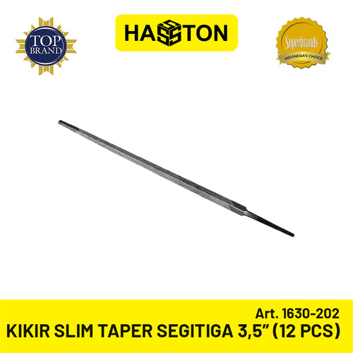 [EZM.1191102] Hasston Kikir Slim Taper 3,5" Segitiga (12 Pcs) (1630-202)