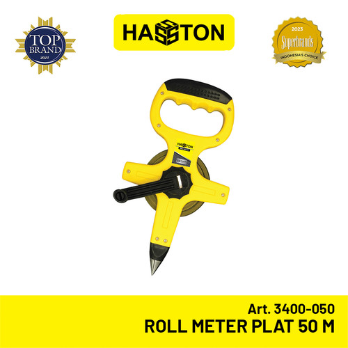 [EZM.1191107] Hasston Roll Meter Plat Besi Mdl. Stang 50m / Measuring Tape(3400-050)