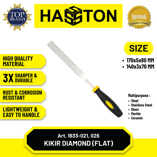 [EZM.1190450] Hasston Kikir Emas Diamond Permata Round 170x5x80 mm (1633-023)