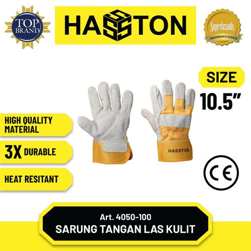 [EZM.1190486] Hasston Sarung Tangan Kombinasi 10.5” / Safety Gloves (4050-100)