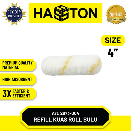 [EZM.1190516] Hasston Refill Bulu Kuas Rol 4" / Cage Frame Paint Rollers (2873-004)
